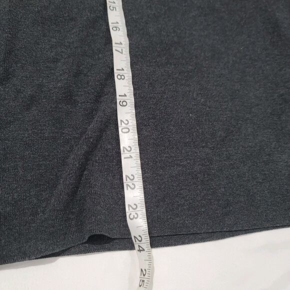 Chicos Womens Sweater Size Medium Gray Silk Blend Gray Minimalist Career Office - Picture 5 of 6